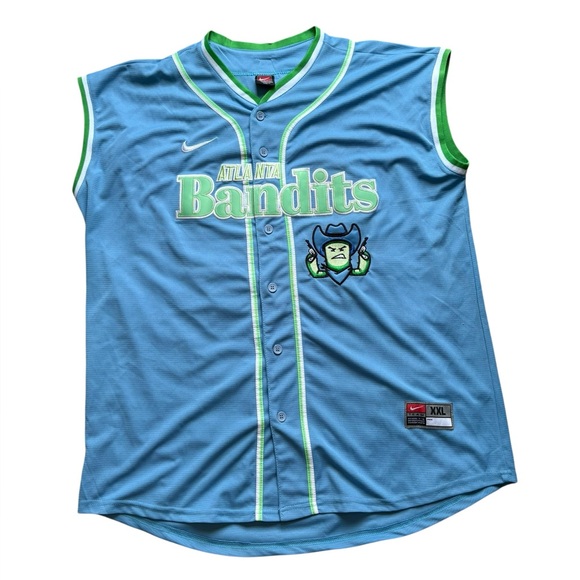 Atlanta Bandits Men's Size XXL Nike Jersey Baseball Number 99‎Colliver Blue